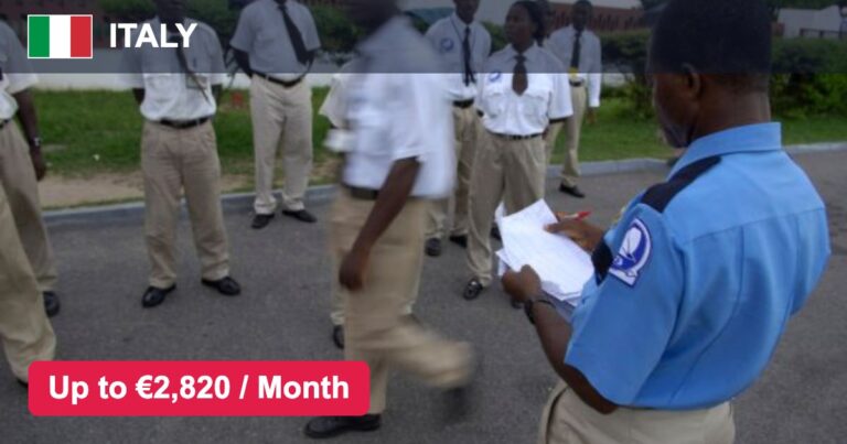 Security Guard Jobs in Italy – Salary, Benefits & Eligibility – Apply For Latest Vacancies