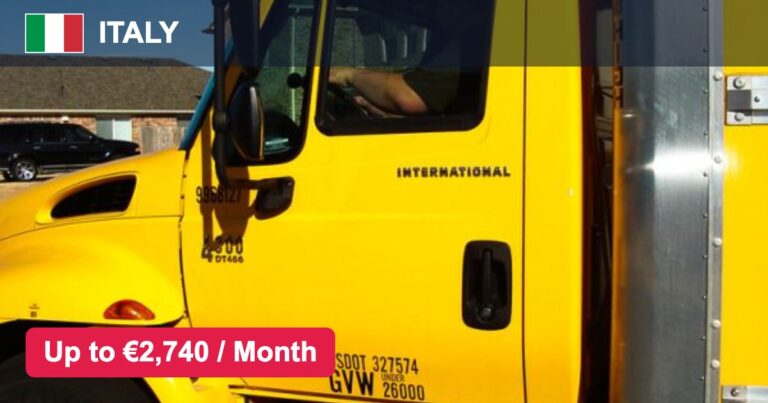 Truck Driver Jobs in Italy – Salary, Benefits & Eligibility – Apply For Latest Vacancies